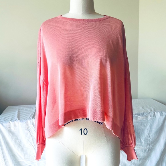 Long Sleeve Scoop Neck Knit Top (Simple Unique) - Picture 1 of 7